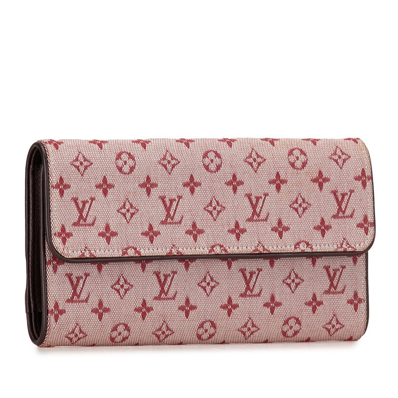 Louis Vuitton Monogram Mini Portefeuille International Long Wallet Long Wallet M92244 Triple Pink Canvas  LOUIS VUITTON