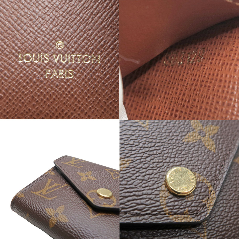 Louis Vuitton Portefolio Victoria Three Fold Wallet Monogram M62742  Mens
