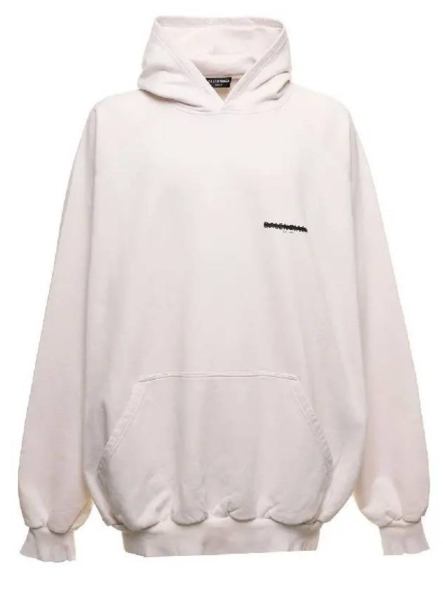 Luxury Balenciaga  Strike 1917 Overfit Hoodie White