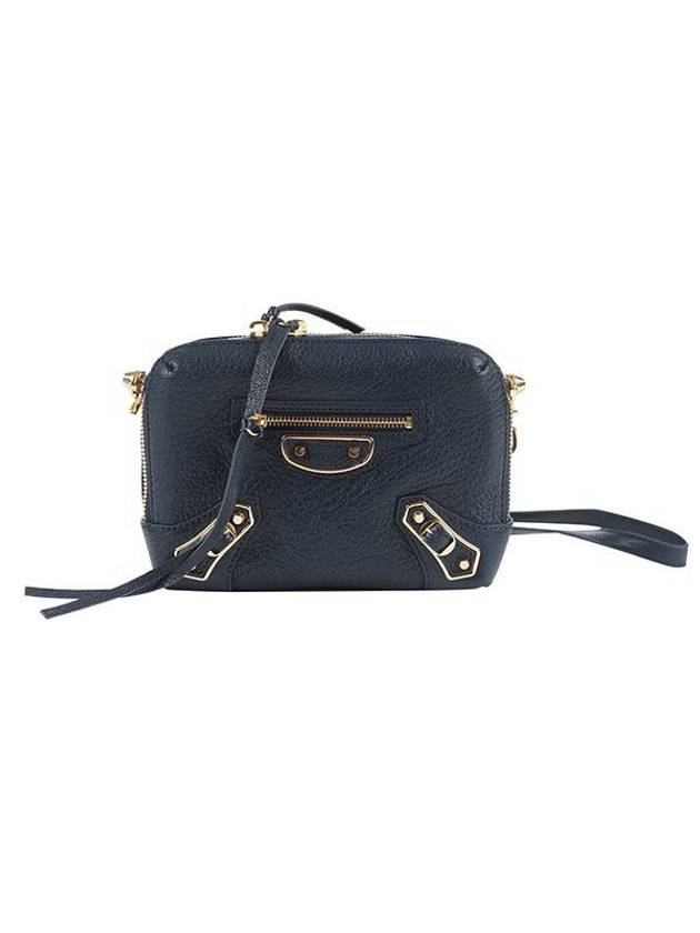 Luxury Balenciaga  Metal Reporter Mini Cross Bag Navy