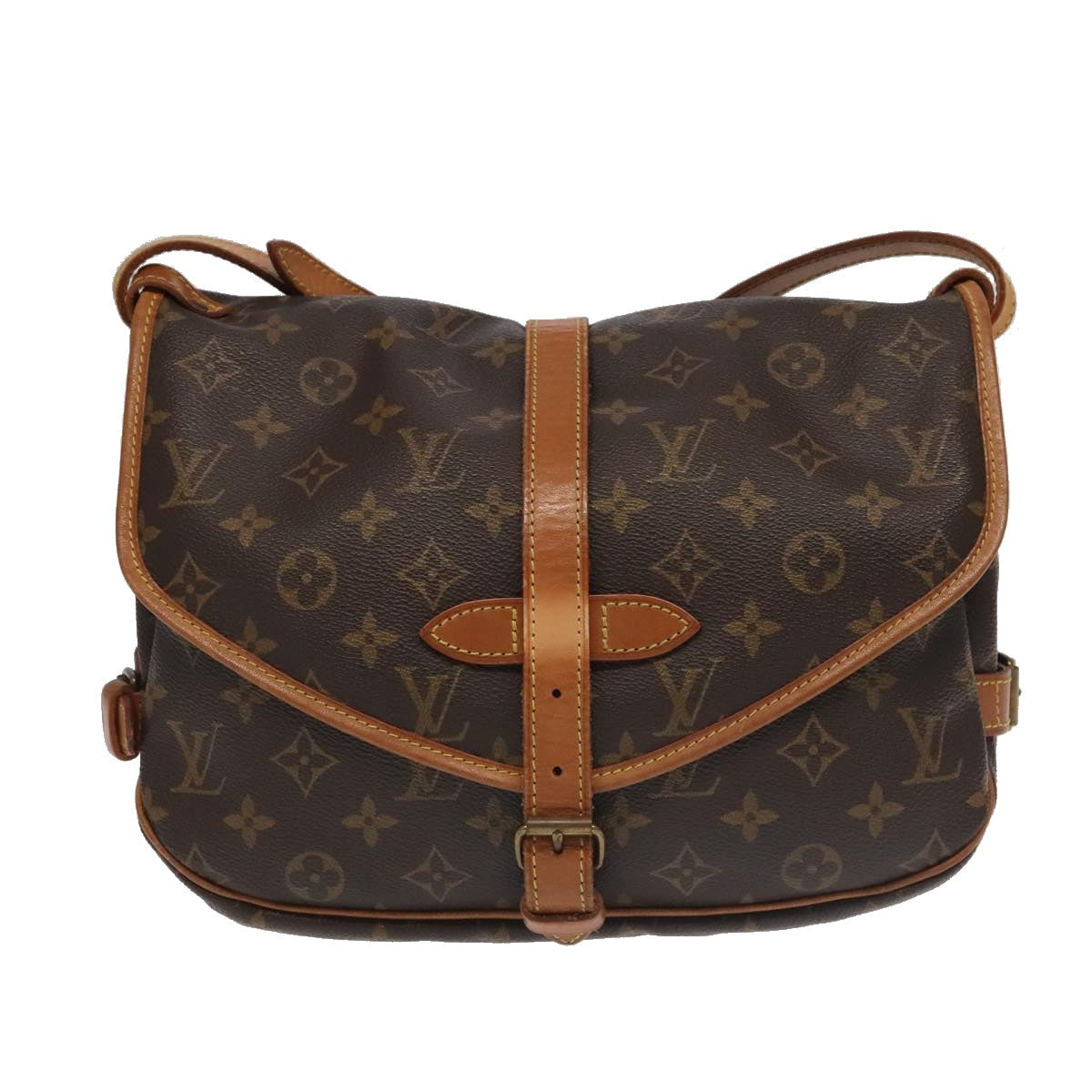 Louis Vuitton Saumur 30  Canvas Shoulder Bag