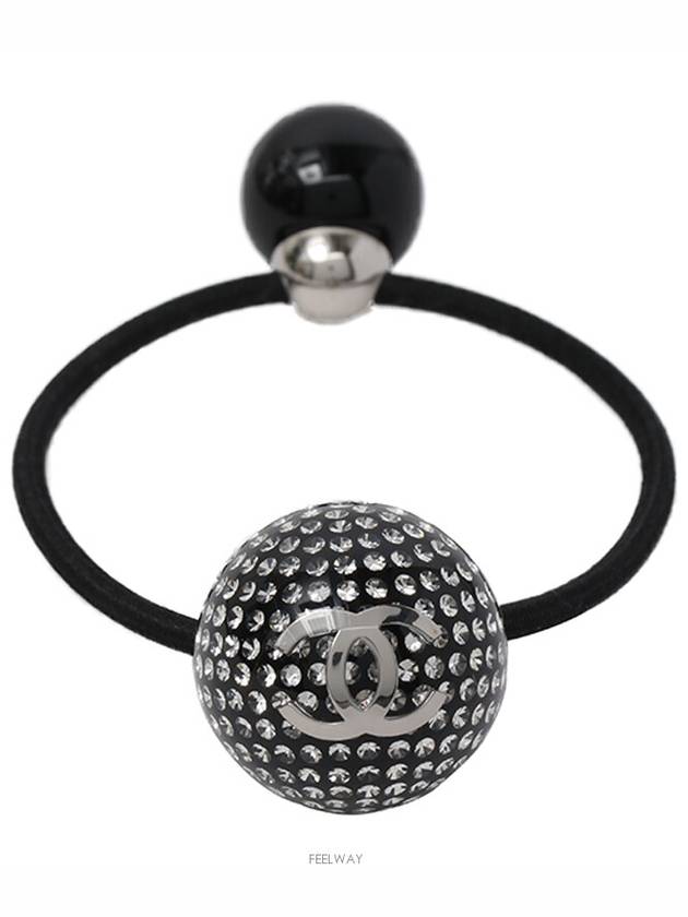 crystal ball hair scrunchie Chanel