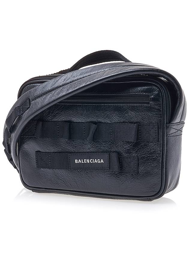 Luxury Balenciaga  Army Pouch Cross Bag Black