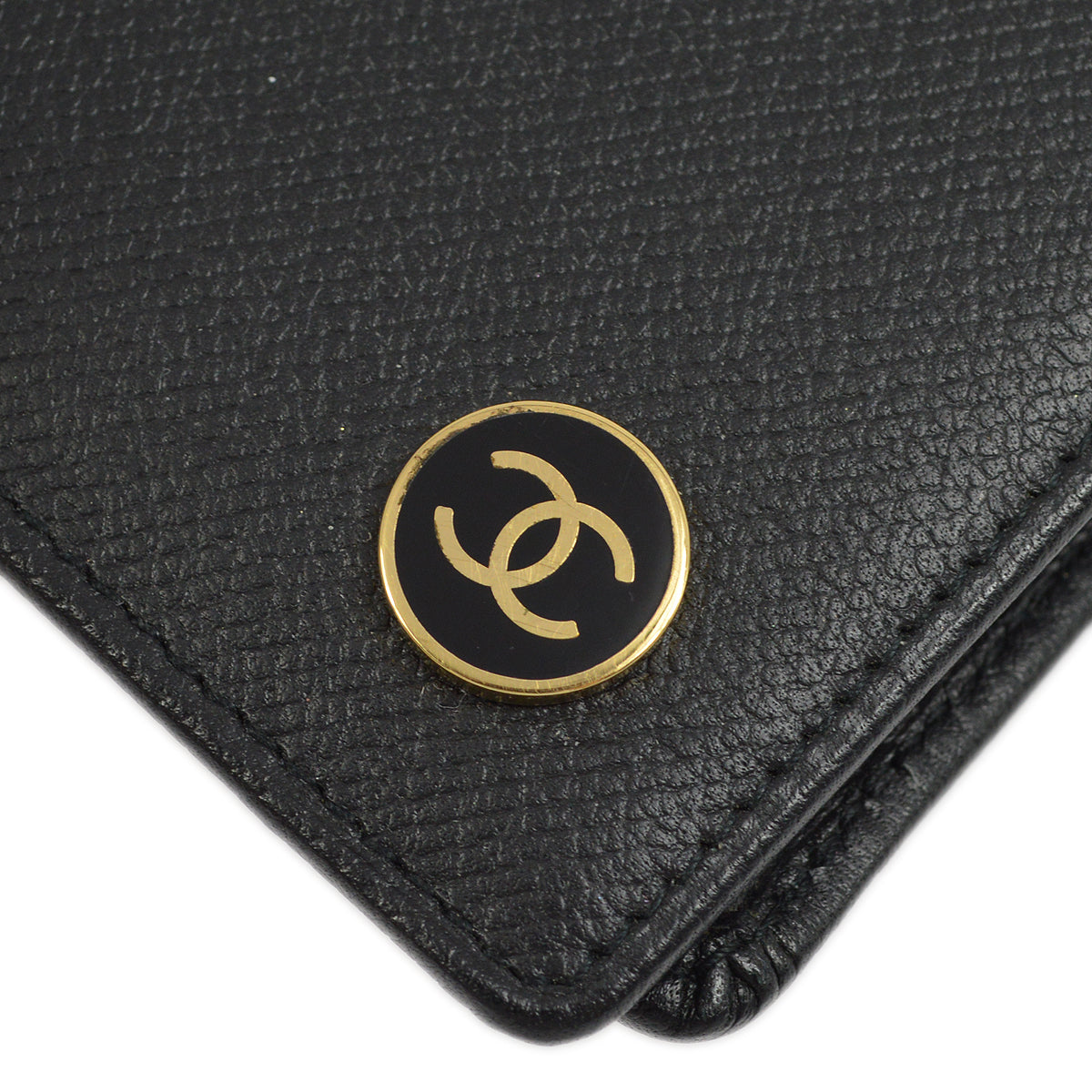 Chanel Bifold Wallet Purse Black Caviar