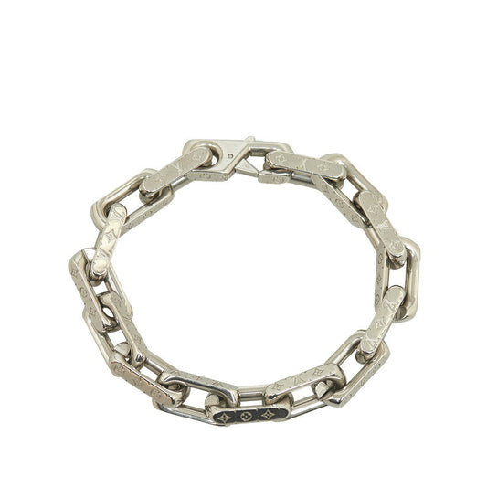 Louis Vuitton Monogram Chain Bracelet M00309 Silver Metal  Louis Vuitton