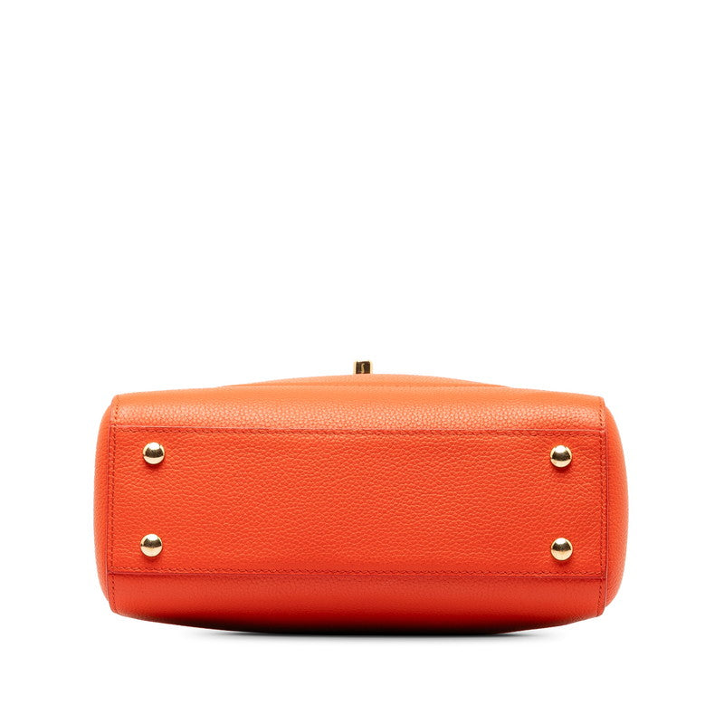 Chanel Neo-Executive Mini Handbag Shoulder Bag 2WAY Orange Caviar S  CHANEL