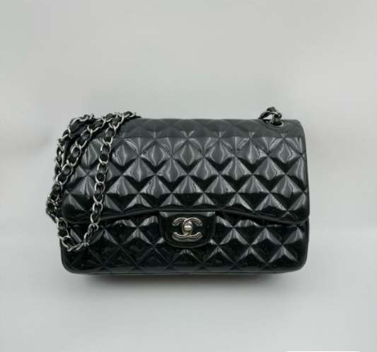 Chanel Classic Flap CF Dark Blue Large 30cm Bag 100142400162