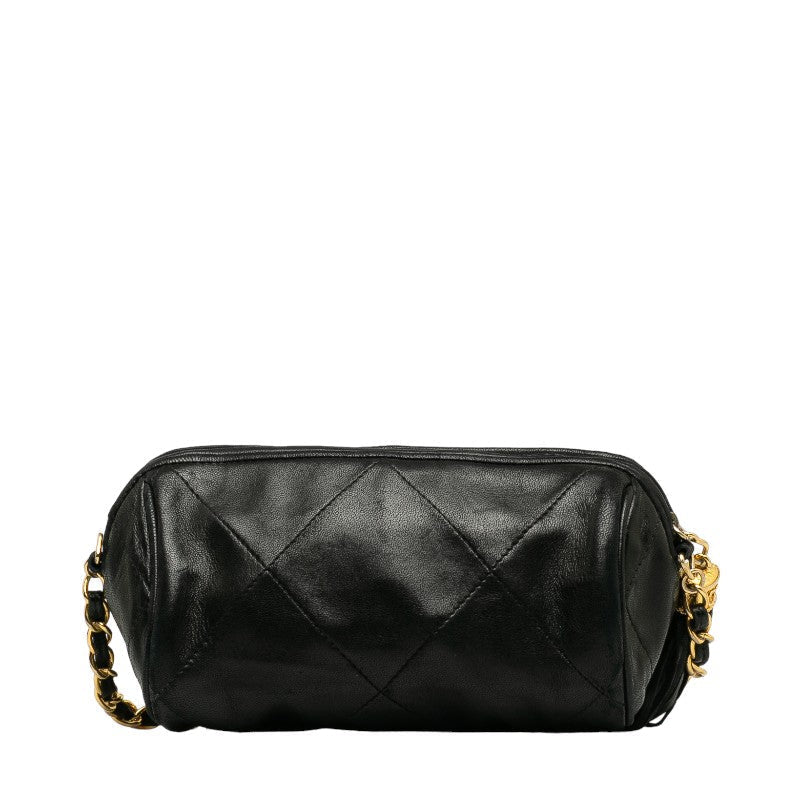 Chanel Matrases Cocomark Tassel Mini Chain houlder Bag Black   Chanel