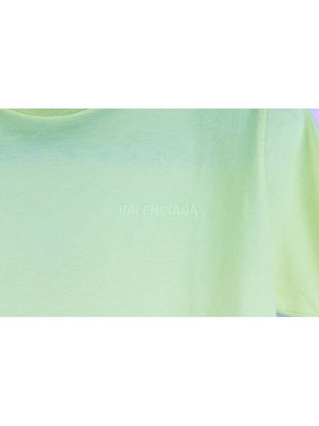 Luxury Balenciaga  Back logo neon short sleeve t shirt M