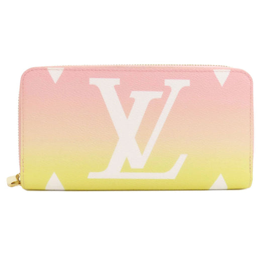 Louis Vuitton Monogram pink yellow Monogram Long Wallet (Bi-Fold)