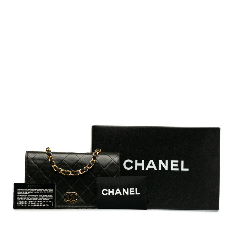 Chanel Mini Mattress Cocomark Full Flap Chain houlder Bag Black   CHANEL