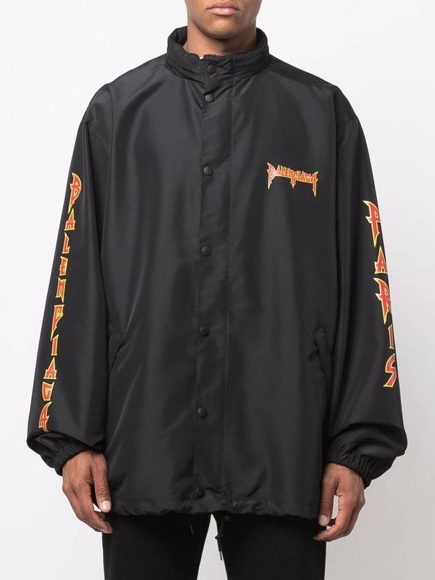 Luxury Balenciaga  Artwork Print Windbreak Black