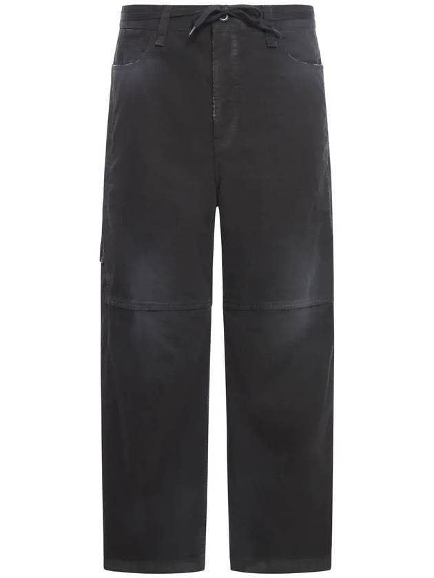 Luxury Balenciaga  Cropped Cargo Straight Pants Black