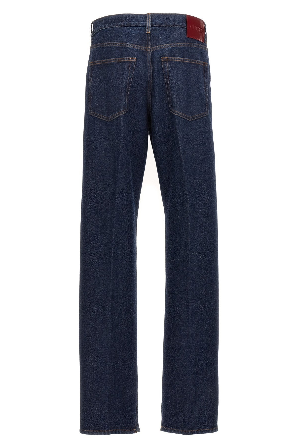 Gucci Men Stretched Pleated Jeans