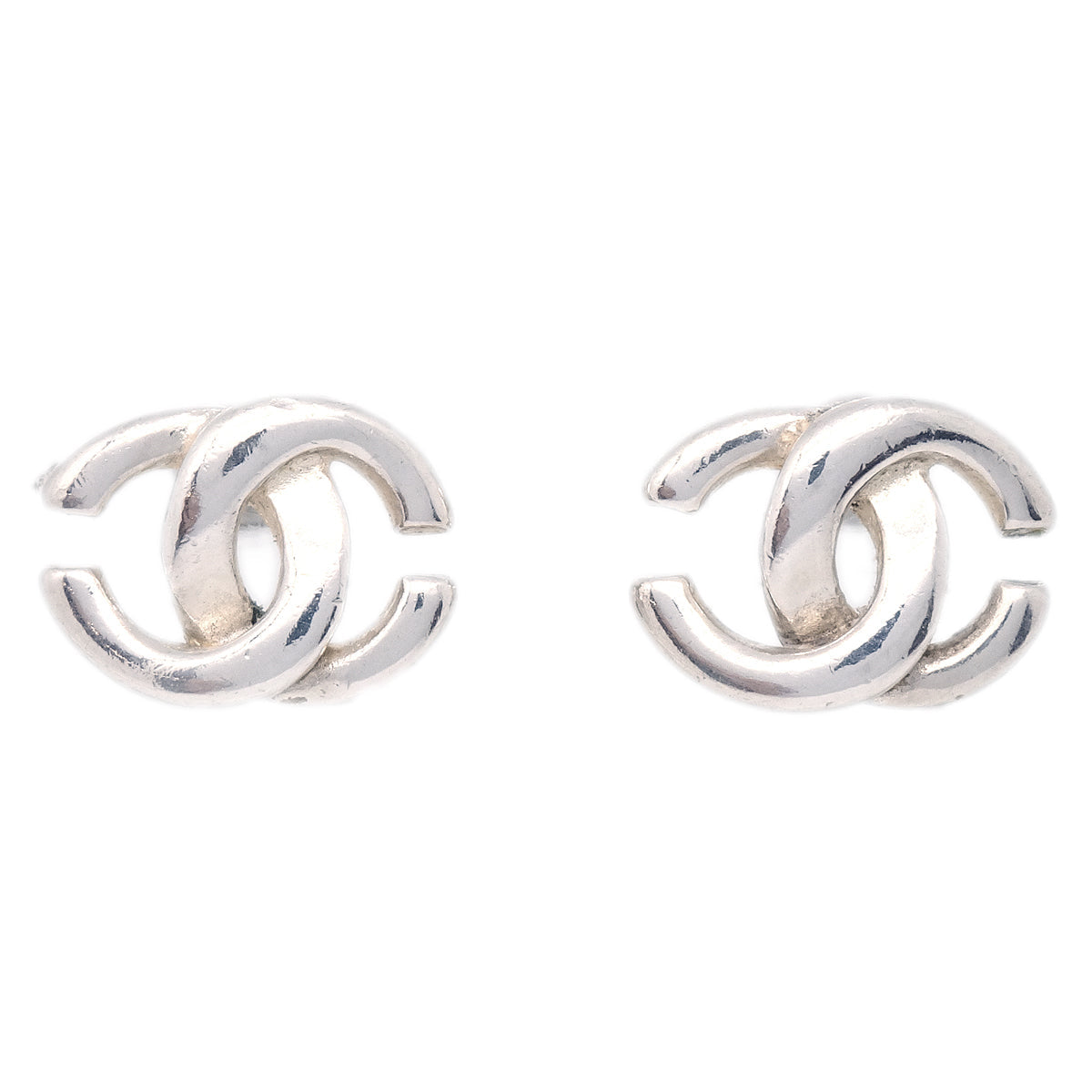 Chanel Piercing Earrings Silver 01P