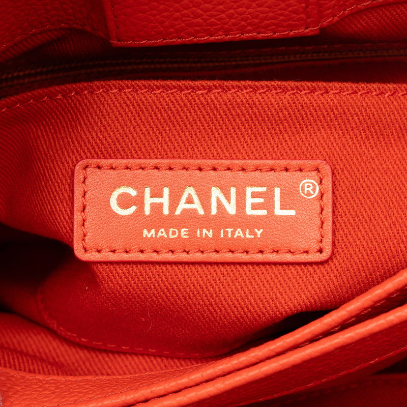 Chanel Neo-Executive Mini Handbag Shoulder Bag 2WAY Orange Caviar S  CHANEL