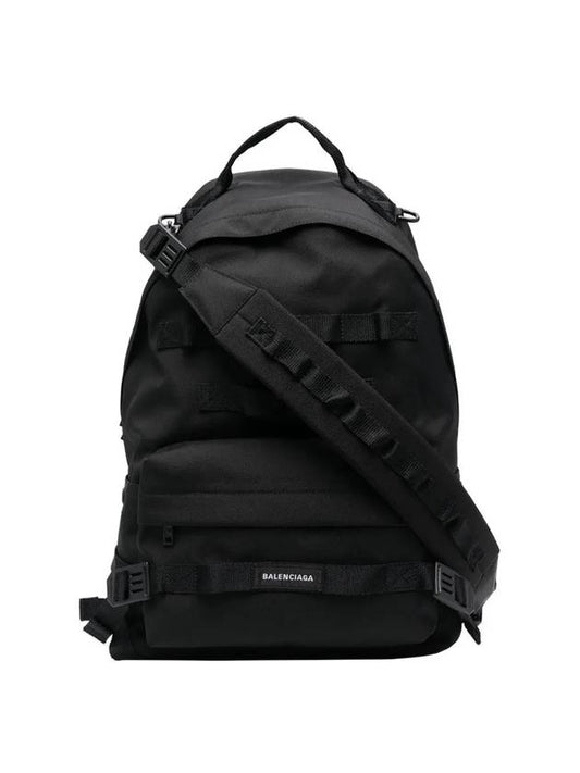 Luxury Balenciaga  Army Medium Multicarry Backpack Black