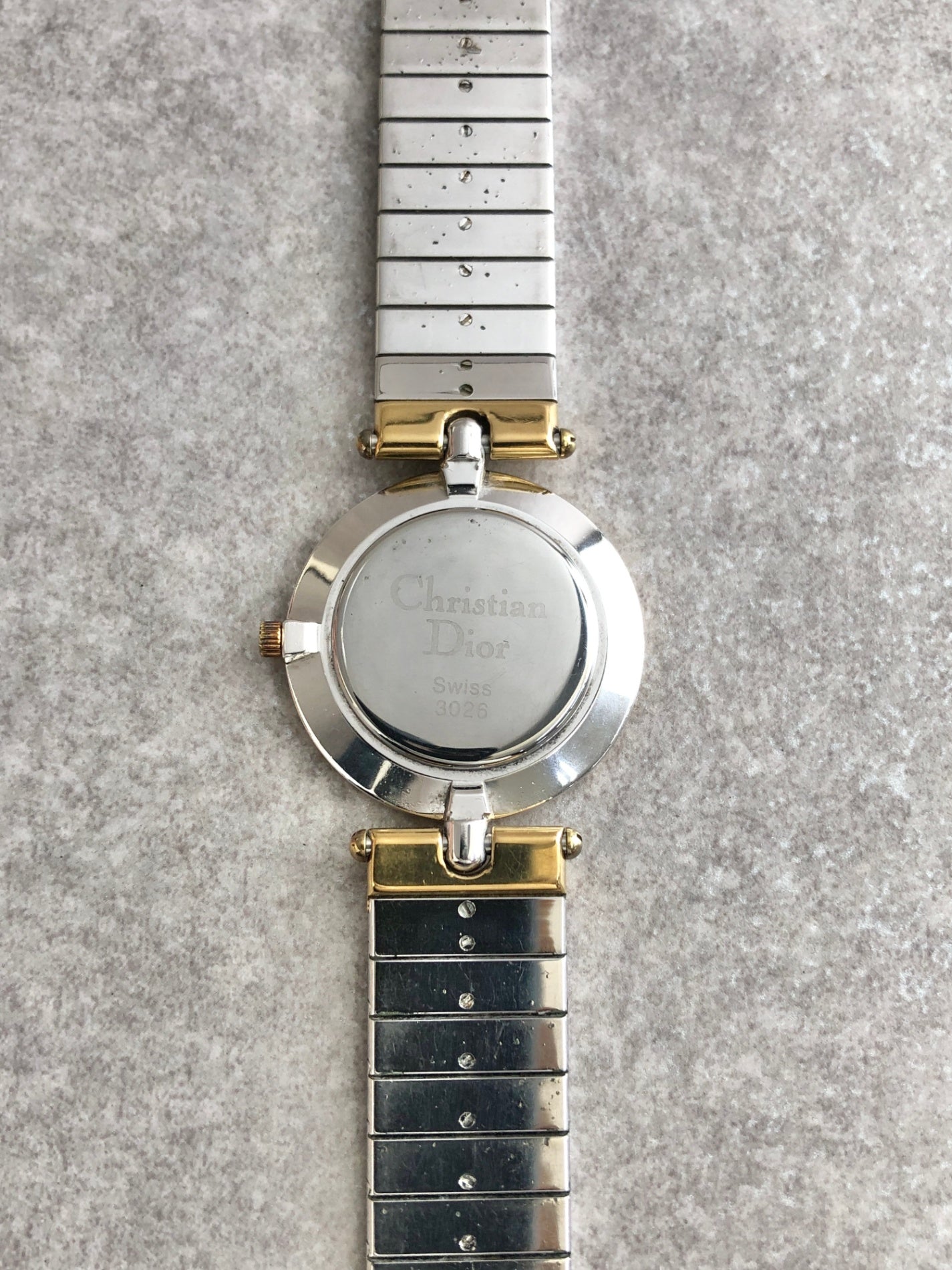Christian Dior Quartz Watch Silver 3026 Vintage 4epvim
