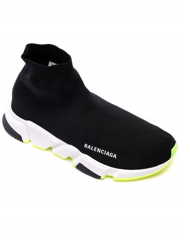 Luxury Balenciaga  Speed Runner High Top Sneakers Black Yellow