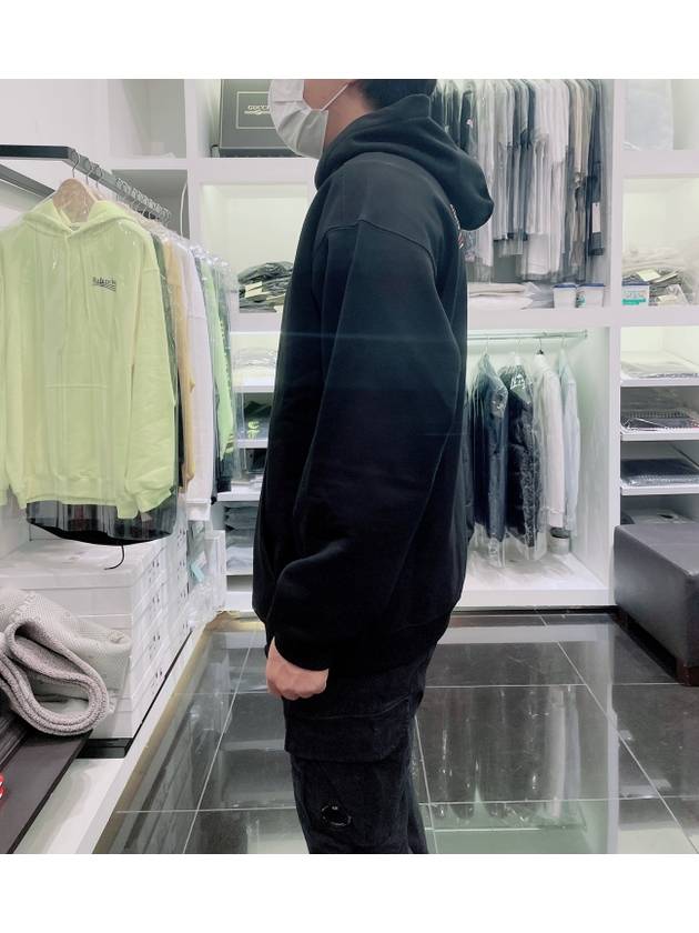 Luxury Balenciaga  Political Campaign Oversized Fit Hoodie Black