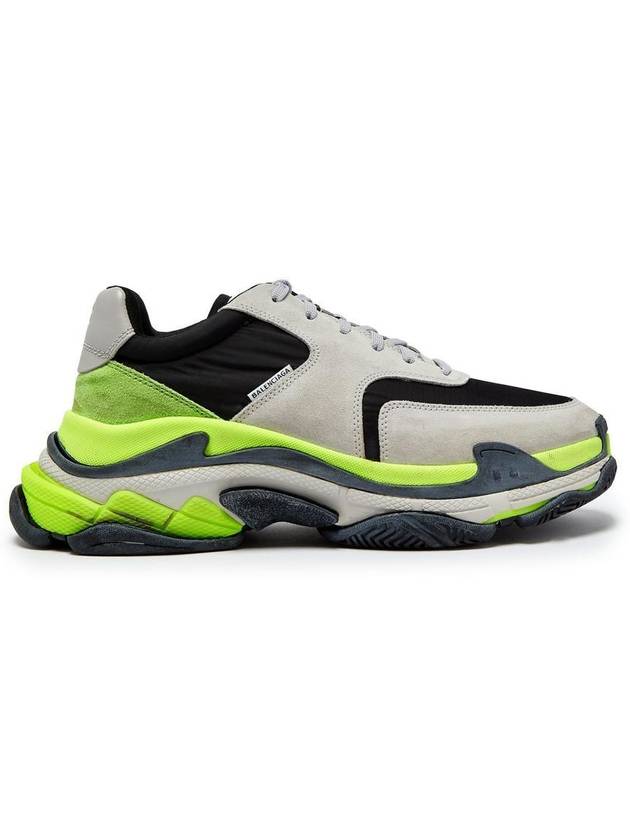 Luxury Balenciaga  Triple S Low Top Sneakers Grey Yellow
