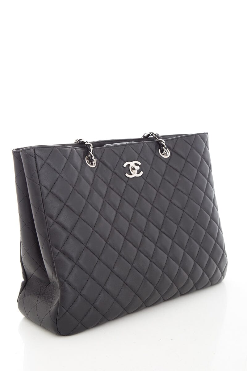Chanel 2017/18 Black Quilted Large Classic Shopping Tote