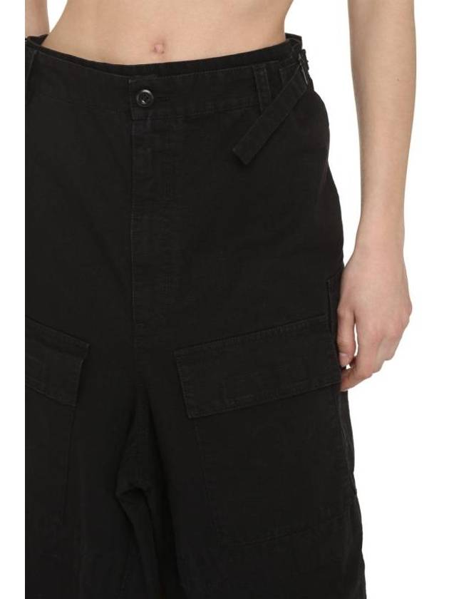 Luxury Balenciaga  Apron Cargo Pants A Line Skirt Black Black