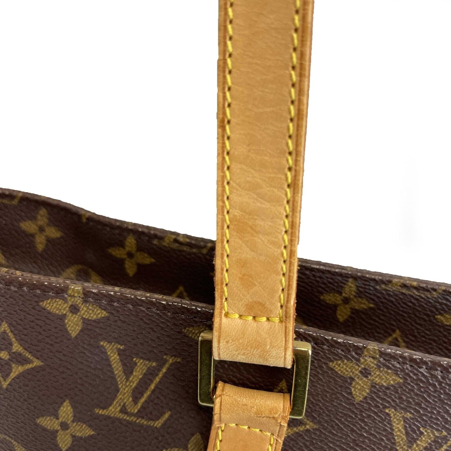 LOUIS VUITTON Luco Monogram Canvas Tote Handbag Brown