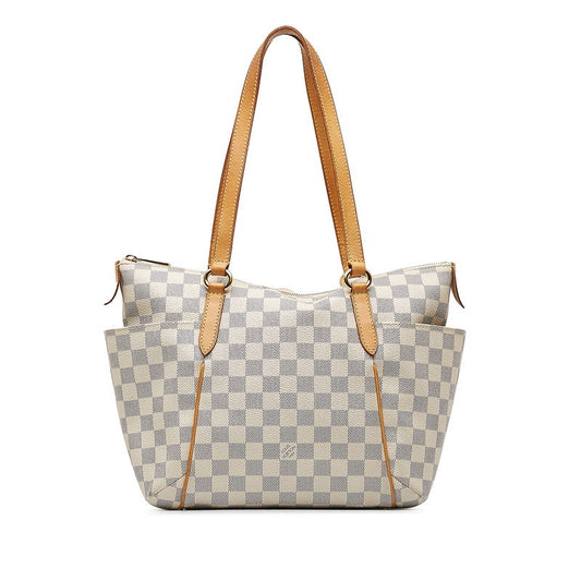 Louis Vuitton Damier Azur Totally GM Tote Bag Shoulder Bag N51261 White