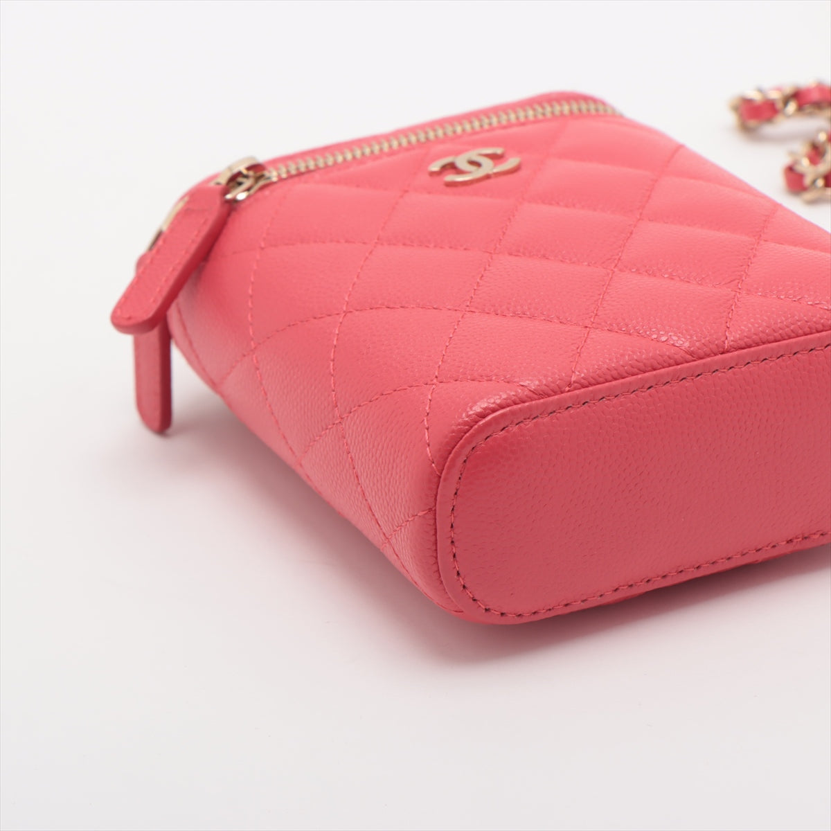 Chanel Matrasse Caviar S Chain Shoulder Bag Pink G