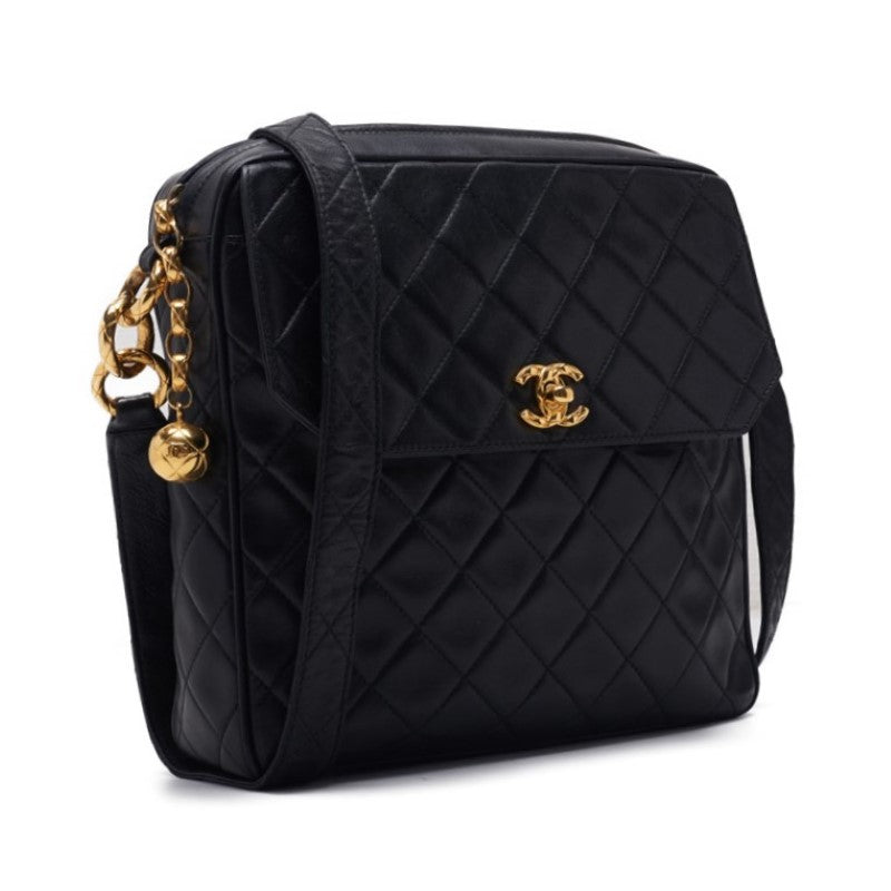 Chanel Matrasse Ball Charm One-s bag  Black  ' Shoulder Bag Ladies' Shoulder Bag Hybrid 【 Ship】 Netherlands Online