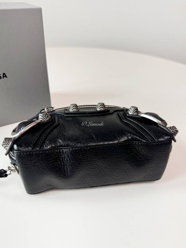 Luxury Balenciaga  Le Cagole Small Cosmetic Pouch Bag Black