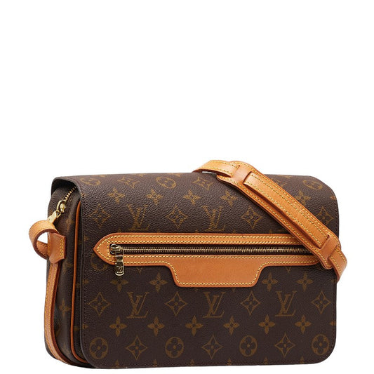 Louis Vuitton Monogram Saint Germain 28  Shoulder Bag M51207 Brown PVC Leather  Louis Vuitton