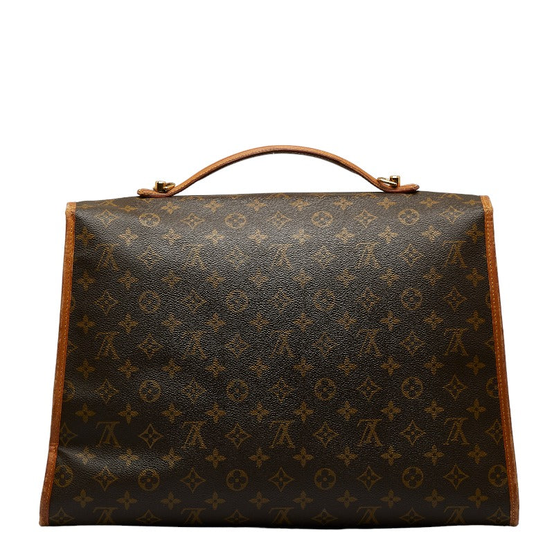 Louis Vuitton Monogram Beverly Handbag 2WAY M51121 Brown PVC Leather  Louis Vuitton