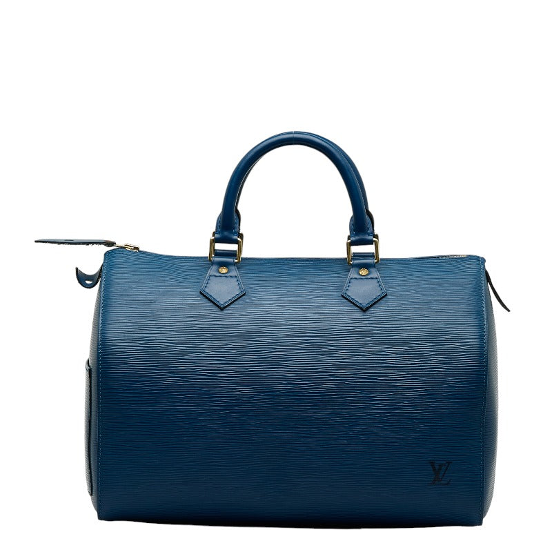 Louis Vuitton Epi Speedy 30 Handbag Mini Boston Bag M43005 Tread Blue Leather  Louis Vuitton