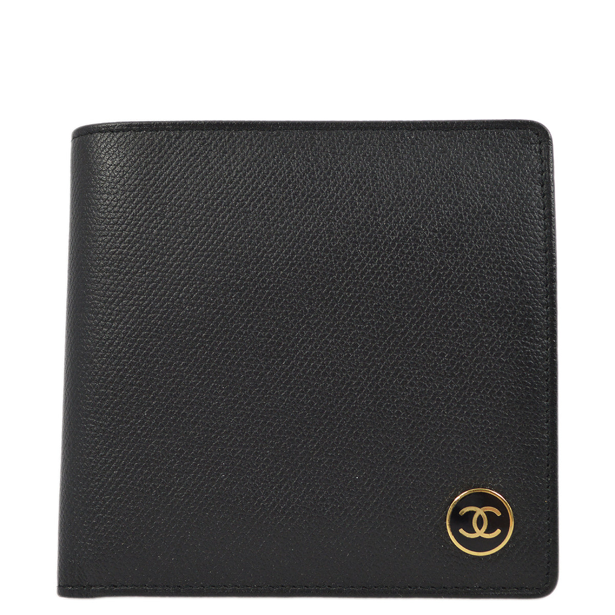 Chanel Bifold Wallet Purse Black Caviar