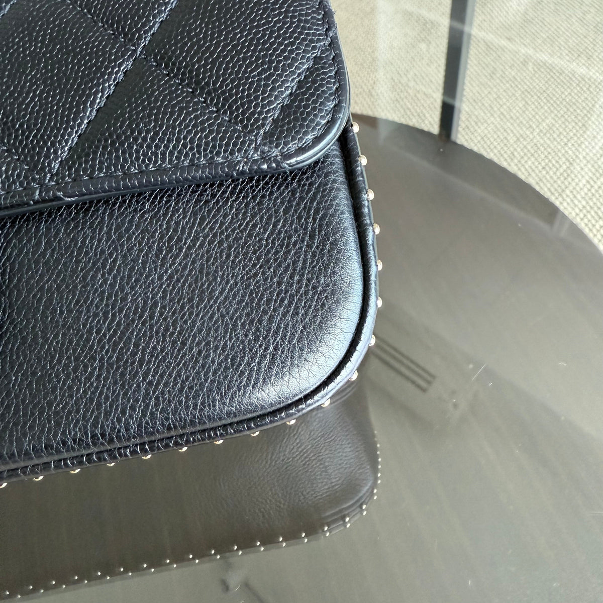 Chanel Seasonal Chain Flap - Caviar 20CM Quilted Black Gold Hardware Series 24