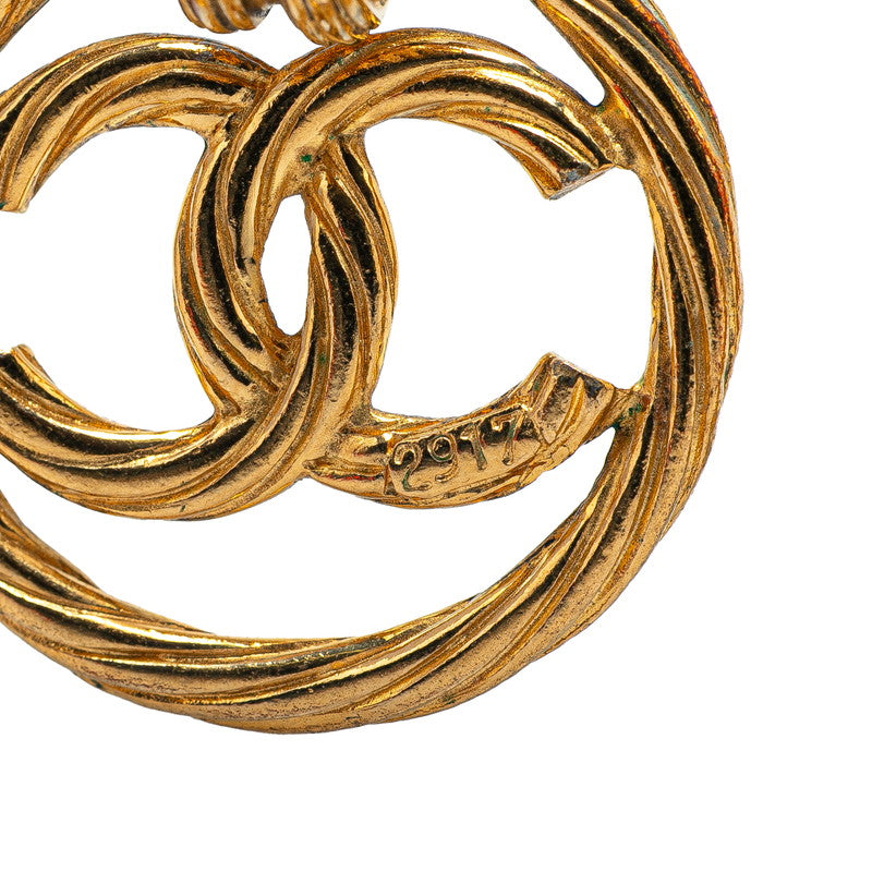 Chanel Coco Mark Round Earrings