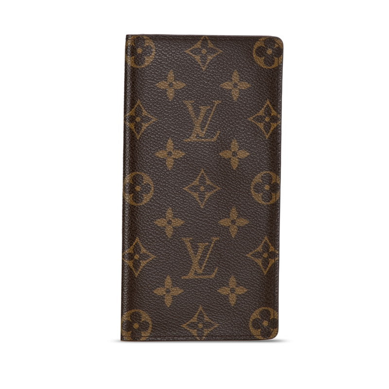 Louis Vuitton Monogram Porte Jaeger Le Coultre Credy Double Fold Wallet M60825 Brown PVC  Louis Vuitton