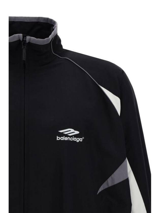 Luxury Balenciaga  3B Sports Icon Medium Fit Track Jacket Black