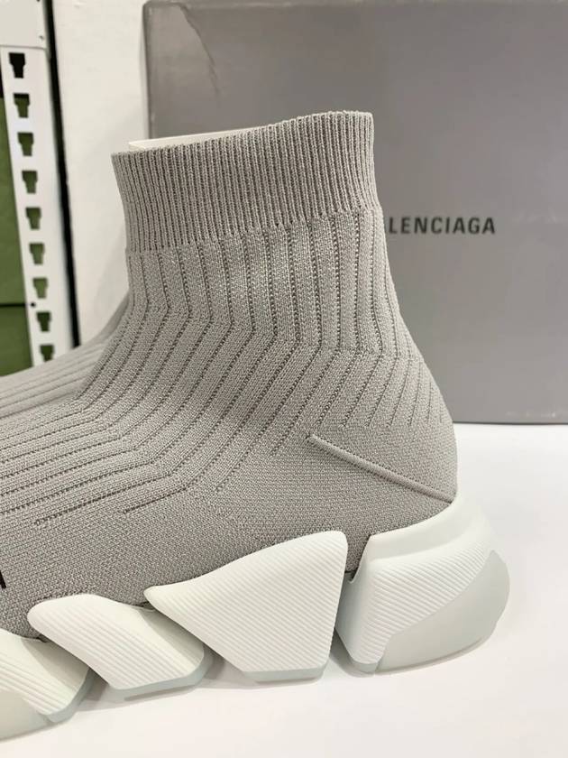 Luxury Balenciaga  Speedrunner high top sneakers gray