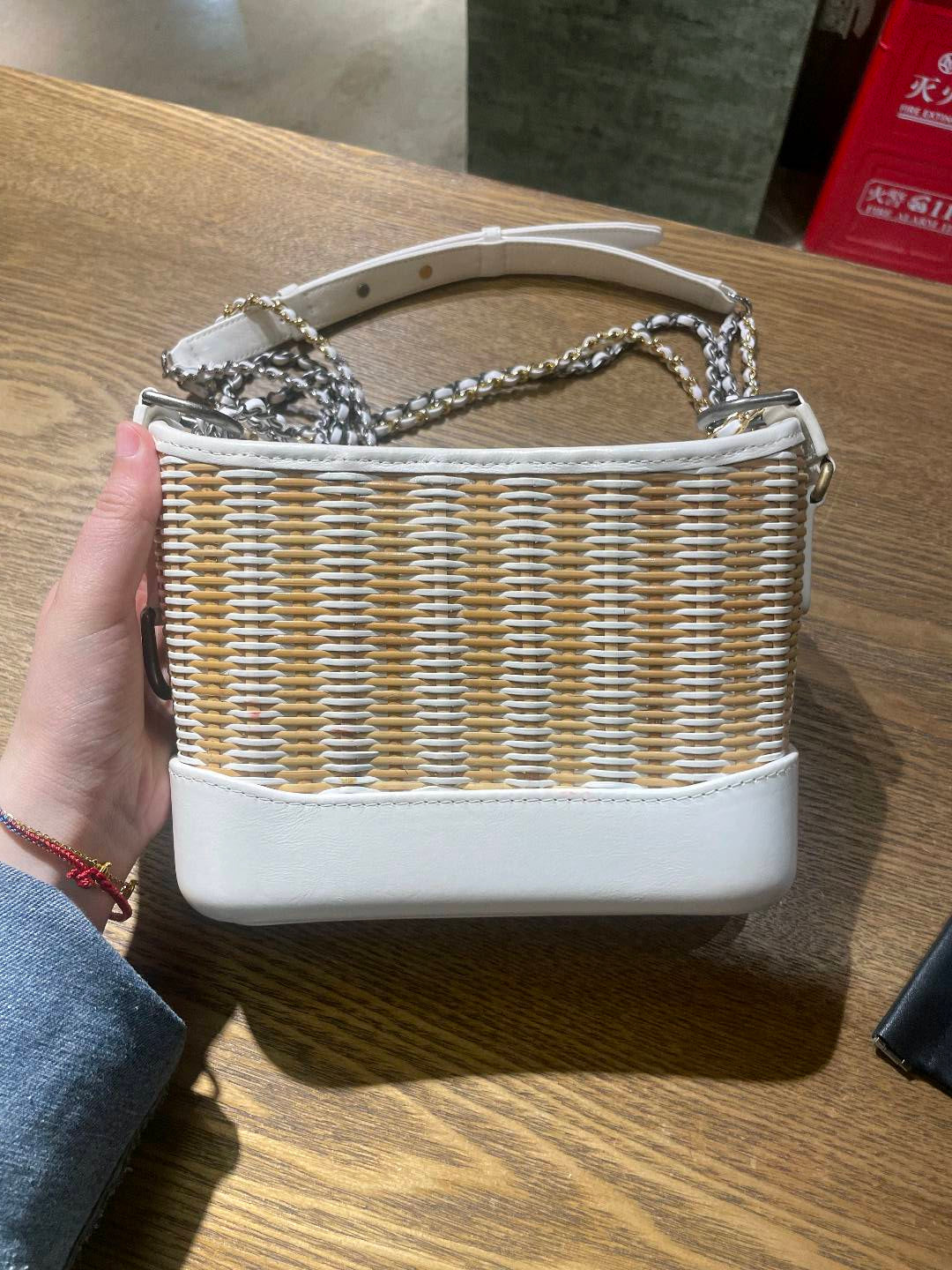 Chanel Gabrielle Wicker Shoulder Bag