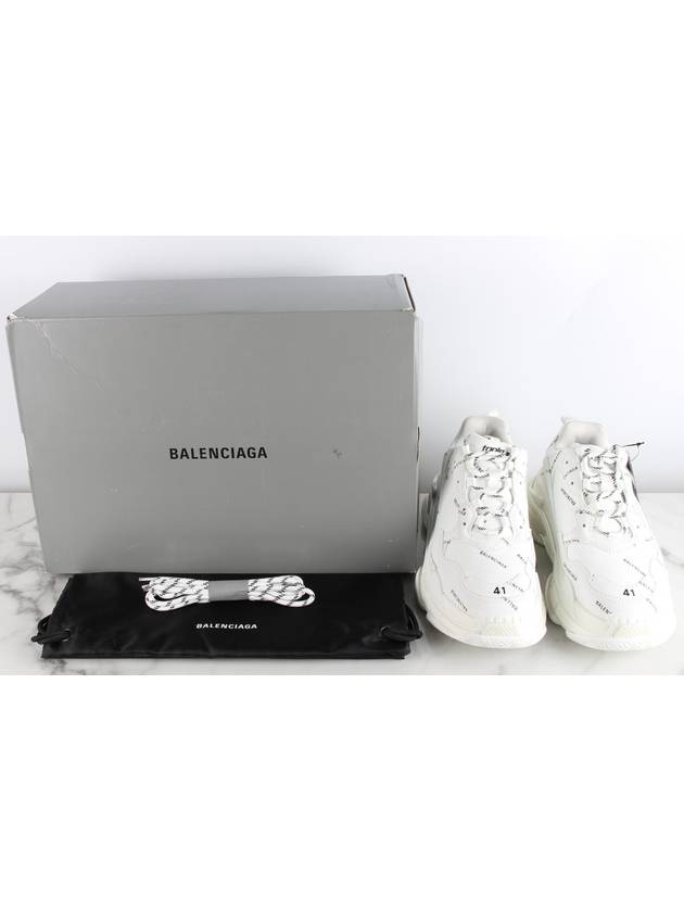 Luxury Balenciaga  My Multi Logo Triple S White 41 Domestic 260
