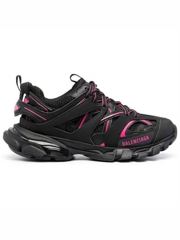 Luxury Balenciaga  Track Runner Low Top Sneakers Black Pink