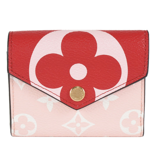 Louis Vuitton Monogram pink  Color Monogram Wallet (Tri-Fold)