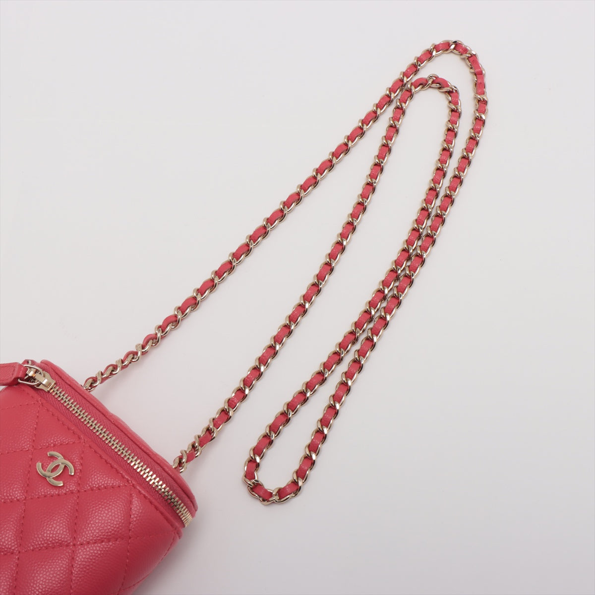Chanel Matrasse Caviar S Chain Shoulder Bag Pink G