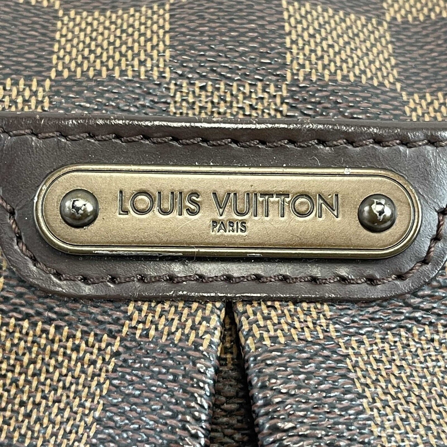 LOUIS VUITTON Excellent Damier Ebene Bloomsbury PM Brown Crossbody Bag