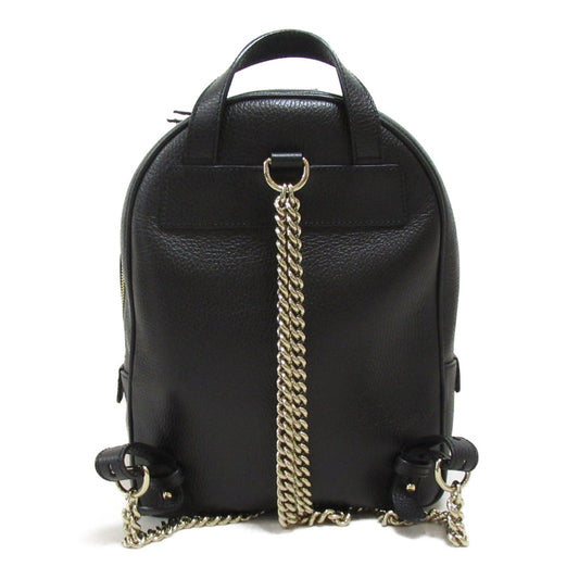 Gucci  Backpack Interlocking G Rucksack Backpack Leather  Black  536192