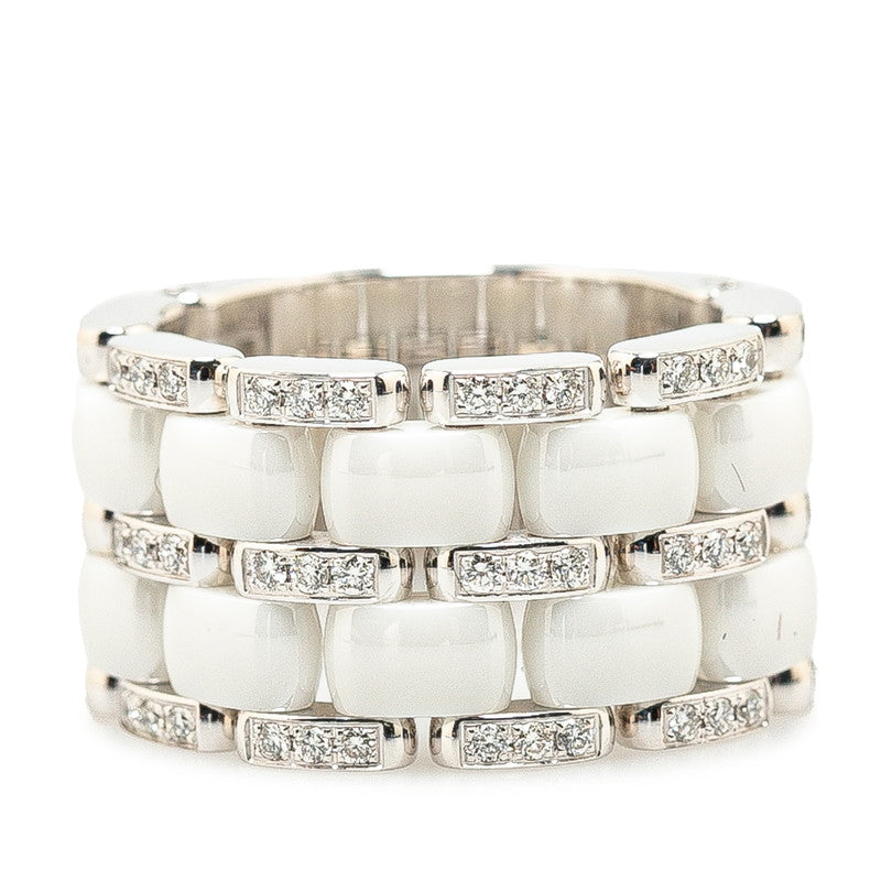 Chanel Ultra Ring Ring #48 K18WG White G Ceramic  CHANEL