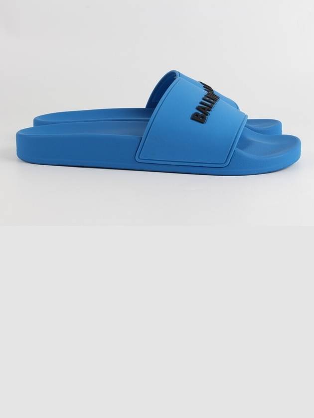 Luxury Balenciaga  logo slippers blue 40 250